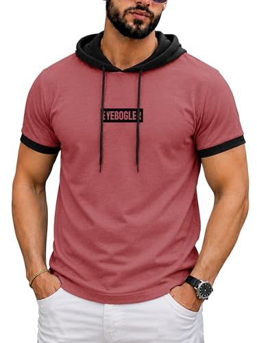 Image of Noble Monk Men's Regular Fit Hoodie T-Shirt for Man |Half Sleeves Tshirt for Men | Casual Wear Stylish T-Shirt for Man | Gym Tshirt for Men