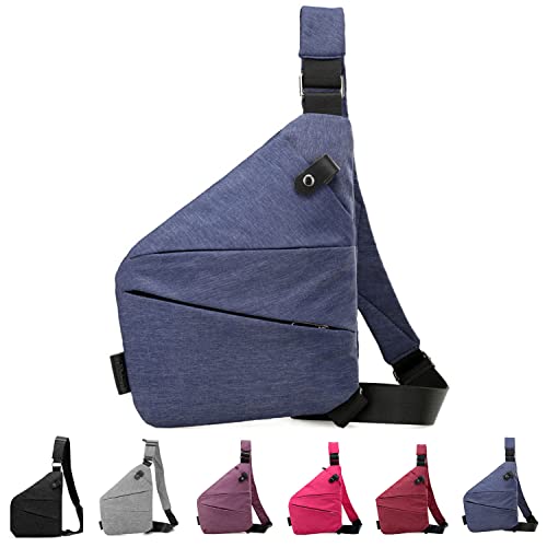 Jfxgjuv Personal Pocket Bag for Travel Crossbody Multi-Pocket Anti-Thief Travel Bag Premium Personal Pocket Bag for Men Women