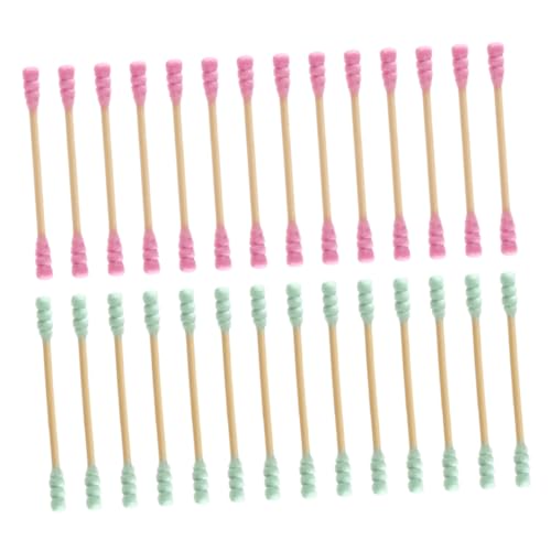 Healeved Spiral Cotton Swab Sticks 1000pcs Double Head Disposable for Cleaning Ears Makeup and Crafts Random