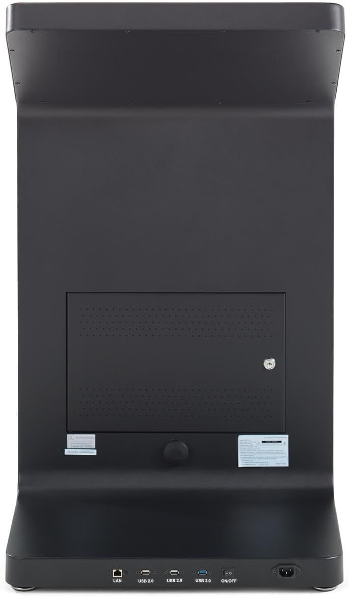 Displays2go 21.5" Interactive Touch Screen Kiosk with Android OS – ADA Compliant Floor Stand (DK215CLB)