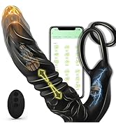 ChicLSQ Analvibrator Prostata Stimulation mit Penisring Sexspielzeug für Mann Anal Dildo Vibrator...