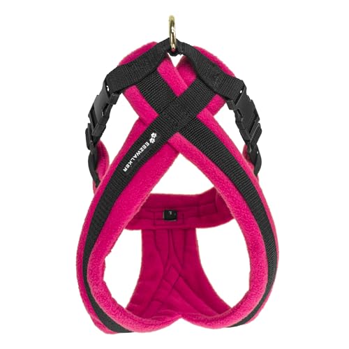 ActiveDogs No Pull Dog Harness - Fleece Lined Easy Walk Dog Harness for Open Neck Comfort - Breathable, Strong & Fully Adjustable Lightweight Dog Collar Vest - Small, Pink (Girth 17'-22')