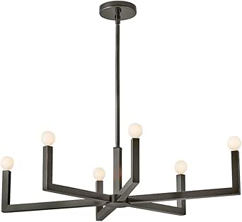 Hinkley Ezra Small Six Light Linear, Black Oxide