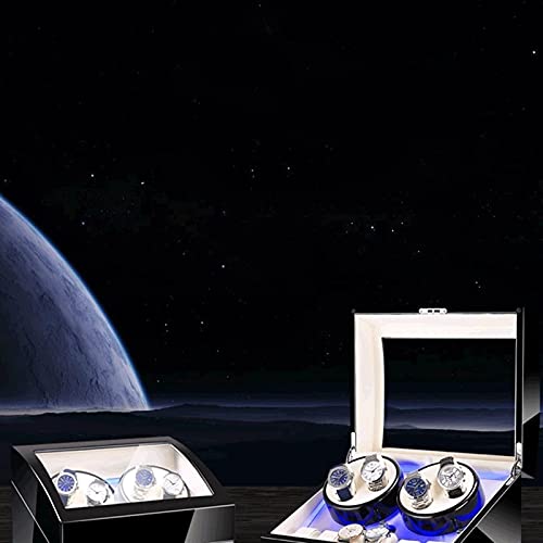 Caja para 4+6 relojes automáticos en madera lacada con motor silencioso 3