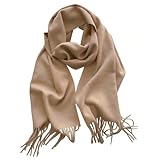 Leebojimei Women's Winter Warm Scarf Fashionable Soft Shawl (Beige)