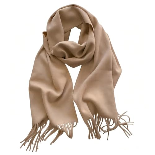 Leebojimei Women's Winter Warm Scarf Fashionable Soft Shawl (Beige)