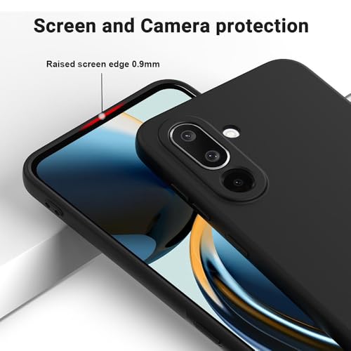 Image of Back Cover for Samsung Galaxy M56 5G / F56 5G | Full Camera Protection | Premium Liquid Silicon Case | Flexible Bumper Case for Samsung Galaxy M56 5G / F56 5G (Black)