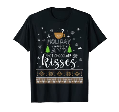 Funny Gifts for Xmas Hot chocolate Lover Christmas Family t-shirt