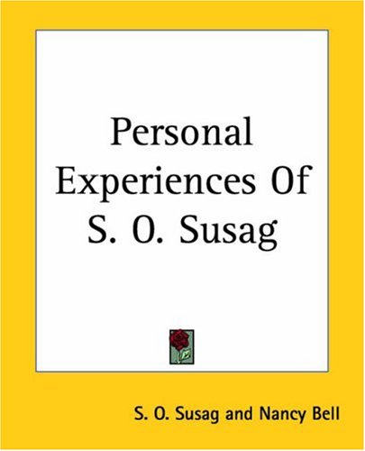 Susag Buy Personal Experiences Of S. O. Susag Book Online at Low Prices in ...