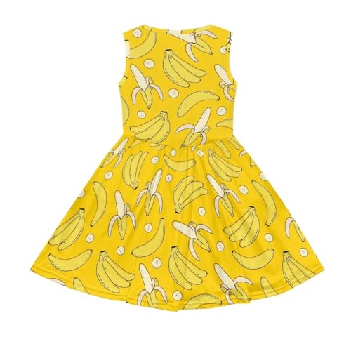 High Waisted Loose Fit A Line Sundress for Girls Crewneck Flared Swing Cute Dress with Pocket2