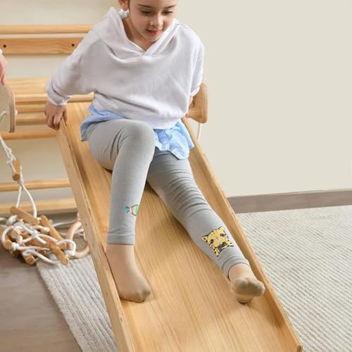 Image of Avenlur Betula Swedish Ladder Wall Gym - Indoor Playset with Swing, Rope Ladder, Pull-Up Bar, and Slide - Indoor Gym for Kids and Adults