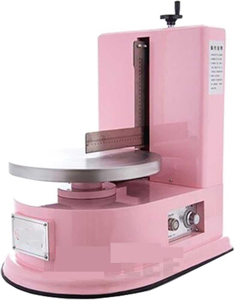 Máquina para glaseado de Pasteles, aplicador eléctrico Giratorio Ajustable para glaseado de Crema, esparcidor automático de Crema de Mantequilla, Pan Redondo y Pastel, máquina para glaseado.