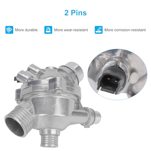 Image of 11537536655 Thermostat Housing Compatible with 06-13 BMW E60 E65 E82 E90 | Compatible with 2006-2013 BMW E92 128i 135i 325i 328i 330i 335i 525i 528i 530i 535i X3 Z4 OE 41008697D0 11537549476 Aluminium