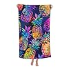 Colorful Pineapples Beach Towel Microfiber Sand Free Pop Summer Towels for Adult Kids Quick Dry Ultra Absorbent Super Soft Pool Travel Swim Bath Shower Towel Gifts 52” x 32” 41XCYFmva0L. SS100