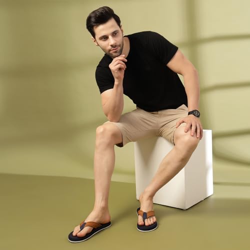 Image of Ortho + Rest Men's Orthopedic Dr. Slippers, Soft Cushioned Flip Flops | Arch Support | Lightweight Anti Skid Comfort Slippers for Men & Boys | Home, Bathroom, Indoor & Outdoor Daily Wear Footwear