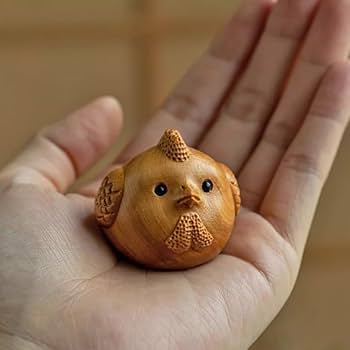 Amazon.co.jp: 木彫り動物インテリア かわいい 干支置物 十二支木彫り