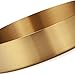 IVAILEX Round Gold Tray Stainless Steel Jewelry, Make up, Candle Plate Decorative Tray (5.5 inches)
