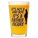 POURWARE INKED Father Figure Beer Glass – Funny Father’s Day Gift for Dad, Birthday Gift for Men, Novelty Pint Glass from Daughter or Son, Unique Gift for Husband