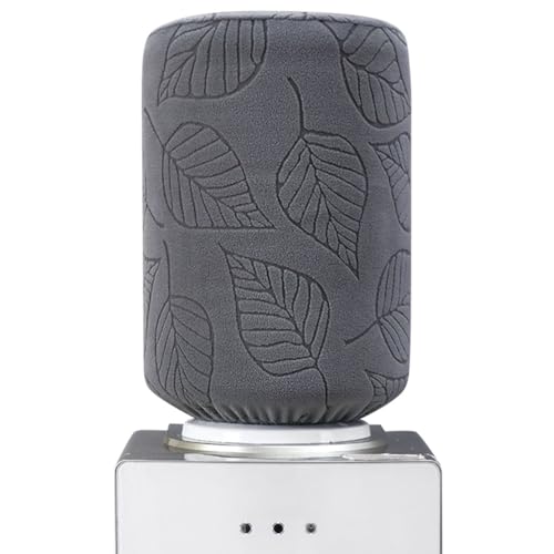 Funda para botella de agua de 5 galones, cubierta antipolvo para dispensador de agua, cubierta protectora de cubo de agua de hojas 3D, funda elástica reutilizable para jarra de agua para el hogar,