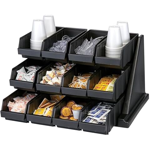 Cambro Self Serve Condiment Bin Stand Set Cover