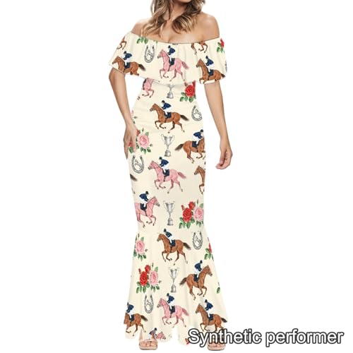 Image of Polynesian Dresses for Women Off Shoulder Maxi Dress Puletasi Samoan Dresses S-7XL