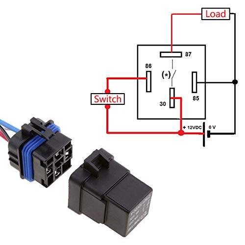Esupport Car Truck Motor Heavy Duty 12V 40A Spst Relay Socket Plug 4Pin 4 Wire Waterproof Seal #TOP2