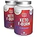 Produktbild Keto F-Burn mit Grüner Tee und Ingwer-Extrakt - Ideal bei Keto-Diät, für Männer und Frauen - Natürliche Zutaten - 120 (2x60) Vegane Kapseln von Sensilab
