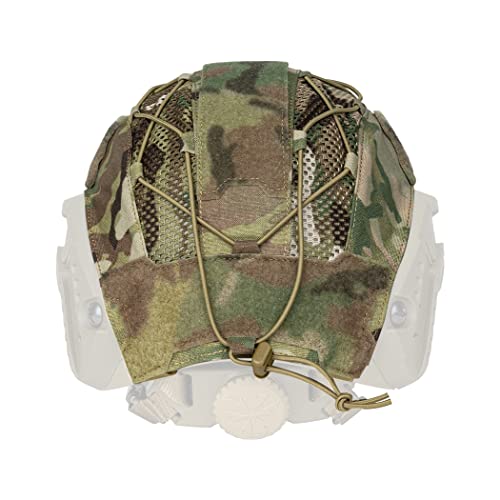Tactical Helmet camo Cover for Fast Helmet in Size M/L, Paintball Shooting Gear - 500D Nylon -Without Helmet(camo) by TOPTACPRO - Used condition - Image 3