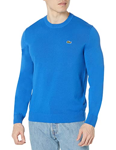 Lacoste Men's Long Sleeve Crew Neck Regular Fit Sweater, Kingdom, Medium #TOP11