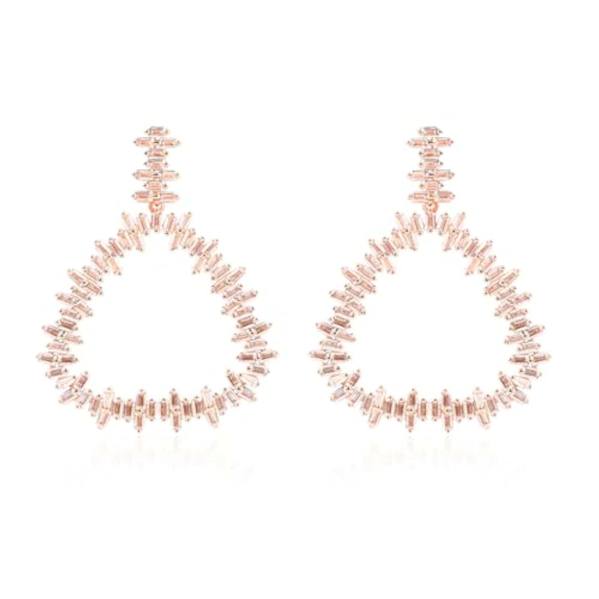 Women's Pure 925 Silver Prism Mosaic Drop Earrings