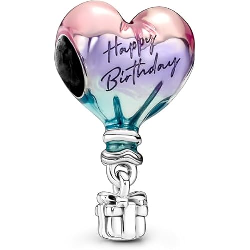 Pandora Happy Birthday Hot Air Balloon Charm Bracelet Charm Moments Bracelets - Stunning Women's Jewelry - Gift for Women - Made with Sterling Silver & Enamel