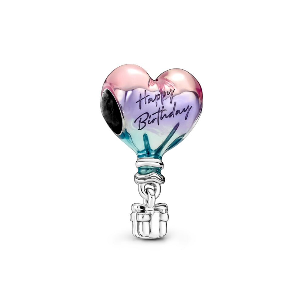 Pandora Happy Birthday Hot Air Balloon Charm Bracelet Charm Moments Bracelets - Stunning Womens Jewelry - Gift for