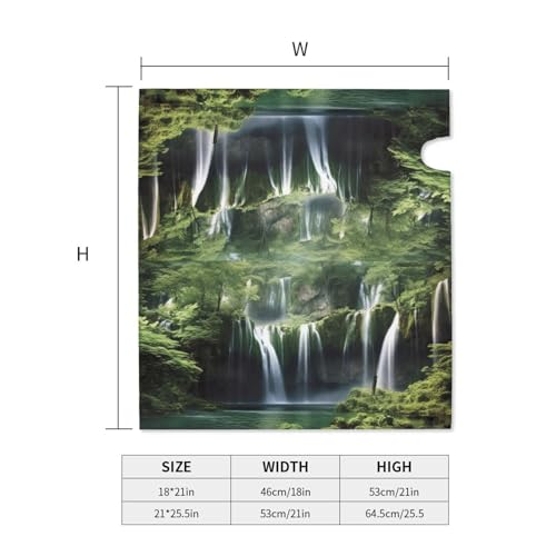 Housse de boîte aux lettres cascade jungle colorée et résistante aux intempéries