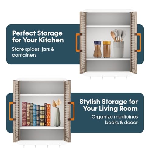 Image of GLOXY Bathroom Cabinet Combo Pack of 3 - Wall Mount 3 Layer Bathroom Shelf Washroom Organizer Cabinet to Keep Toiletries, Makeup & Skincare Essentials Well Organized | Multipurpose Storage Cabinet
