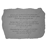 If Roses Grow In Heaven Memorial Stone