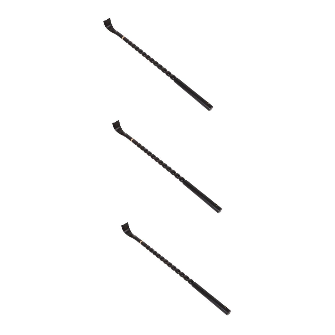 SHERCHPRY 3 Piezas cosquillas rascador de espalda herramienta masajistas largo rascador de cuerpo rascadores de espalda automasajeador de espalda raspador ébano Black