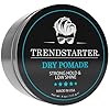 TRENDSTARTER - DRY POMADE (4oz) - Strong Hold - Low Shine - Water-Based Gel Type Pomade - All-Day Hold Premium Hair Styling Products