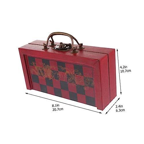 Jeu d'échecs pliant bois petit format portable pour initiation scolaire - 2