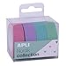 APLI - 18816 - Confezione di nastri adesivi decorativi - carta tipo WASHI TAPE - colori pastello - 4 rotoli - Nastri da 15 mm x 15 m