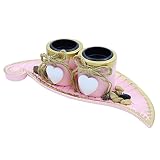 Fovasen Rustic Candle Holder Set with Leaf Pattern Tray and Rocks, Shabby Chic Tea Light Candle Hold