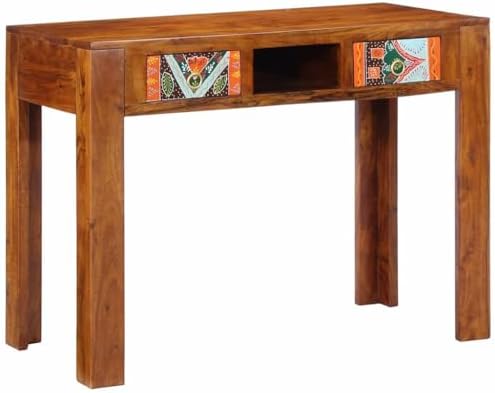 Escritorio rústico con amplio almacenamiento, elegante diseño rús...