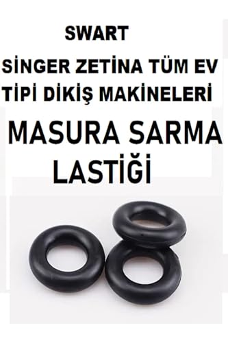 Ev tipi dikiş makineleri için masura sarma lastiği, 3 adet