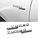 1Pair Turbo 4MATIC Emblem Logo Side Fender Autocollant Pour Mercedes Benz AMG W176 W169 A180 A200 A250 A209 A45 A160 W221 CLK GLE,Bright silver
