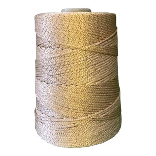 Fio cordão Náutico Rayontex 2,5mm - 500g Crochê artesanato (Bege)