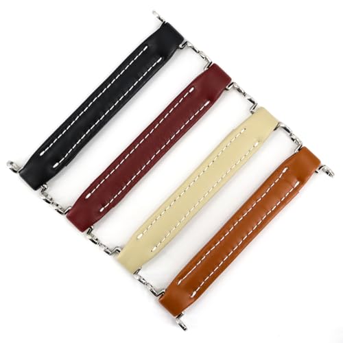 Ogdni Guitar Amplifier Handle Vintage Style Leather AMP Handle with Accessories for Guitar Amplifier (Black) - Thumbnail 5
