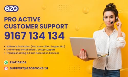 Image of EZO 58mm 2 Inch Wired Printer + Software Subscription Direct Thermal Billing Machine with USB & Bluetooth Connectivity, Software Subscription (6 Months) | 5 Rolls & QR Review Stand Included