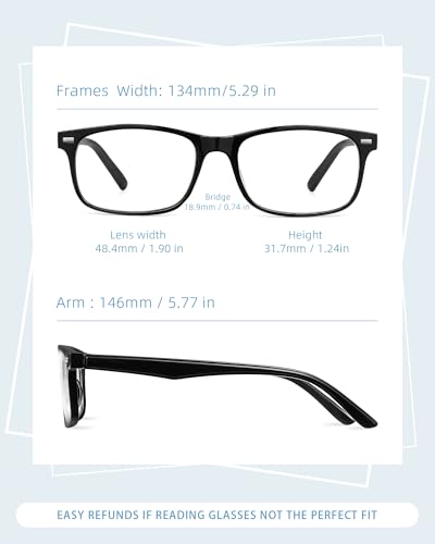 5 pack reading glasses for womenspring hinges sturdy and durable