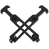 Alipis 2 Pcs Rubber Flexible T-Handle Draw Latches with Elastic Shock Absorption for Toolbox and Golf Cart, Sturdy Rubber T-Handle Hasp Catch Suitable for Industrial Use