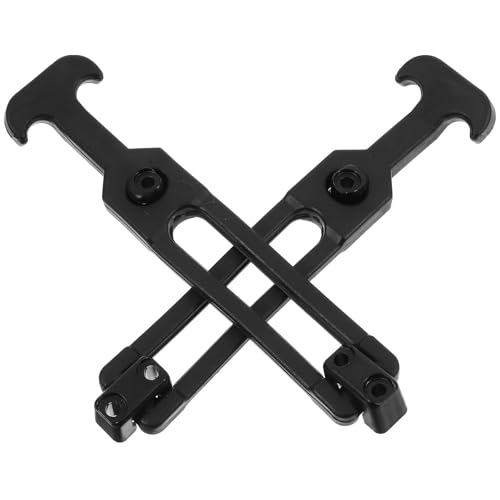 Alipis 2 Pcs Rubber Flexible T-Handle Draw Latches with Elastic Shock Absorption for Toolbox and Golf Cart, Sturdy Rubber T-Handle Hasp Catch Suitable for Industrial Use