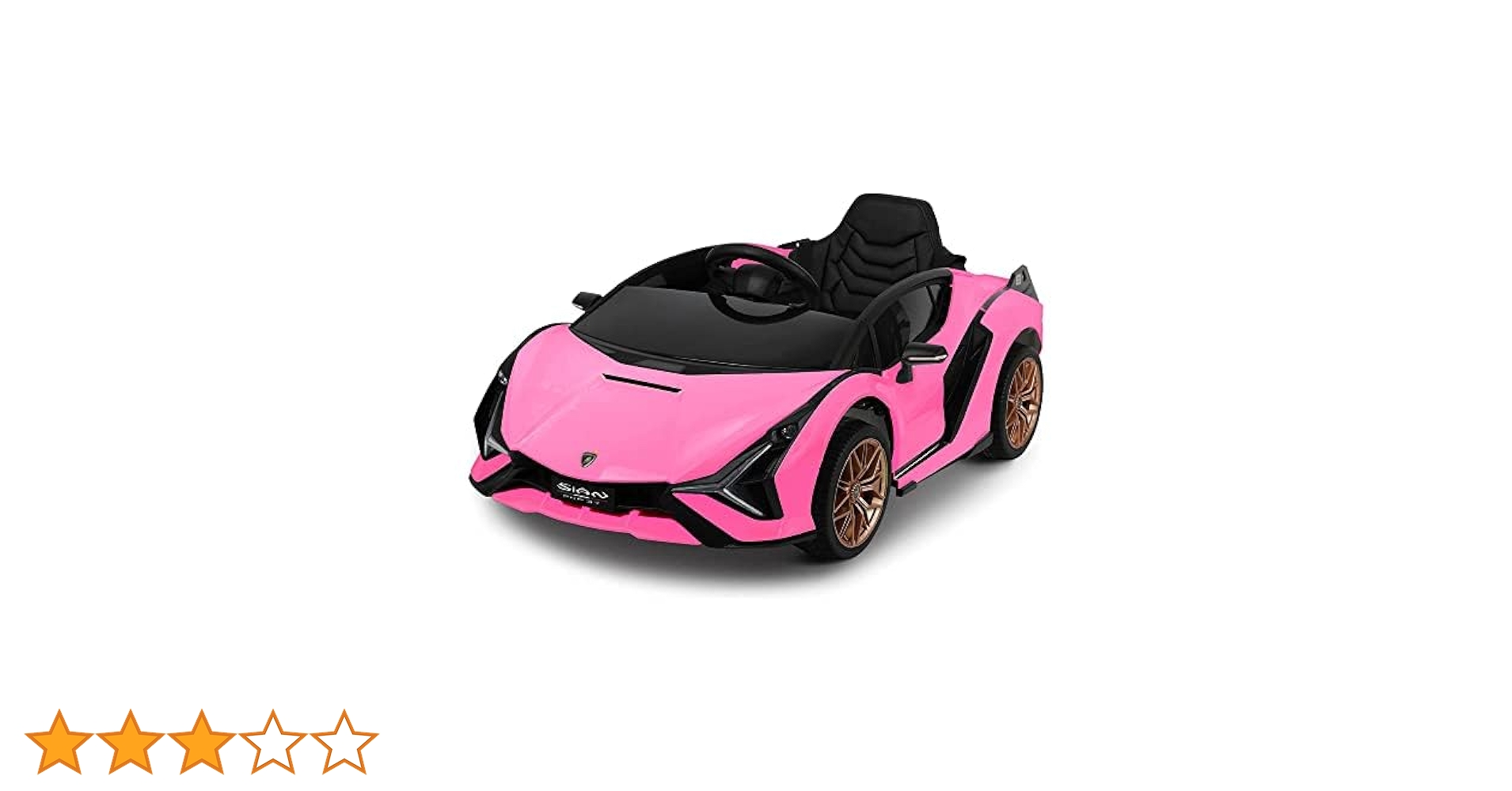 電動乗用ラジコンカー/ランボルギーニ sian/ピンクカラー 電動 乗用